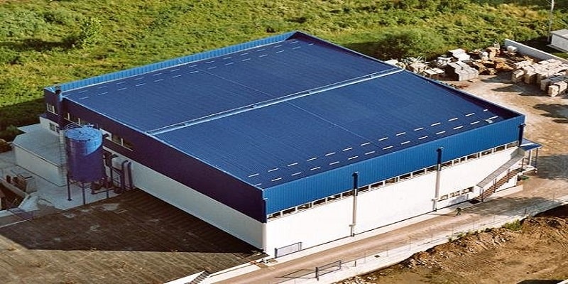 نمایی از کاربرد ورق گالوانیزه رنگی در سقف فلزات ورق رنگی